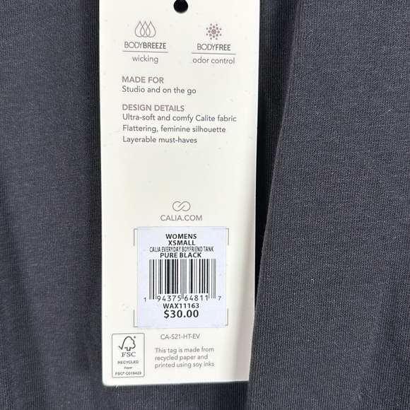 NWT XS Calia Everyday Boyfriend Tank - Picture 2 of 8